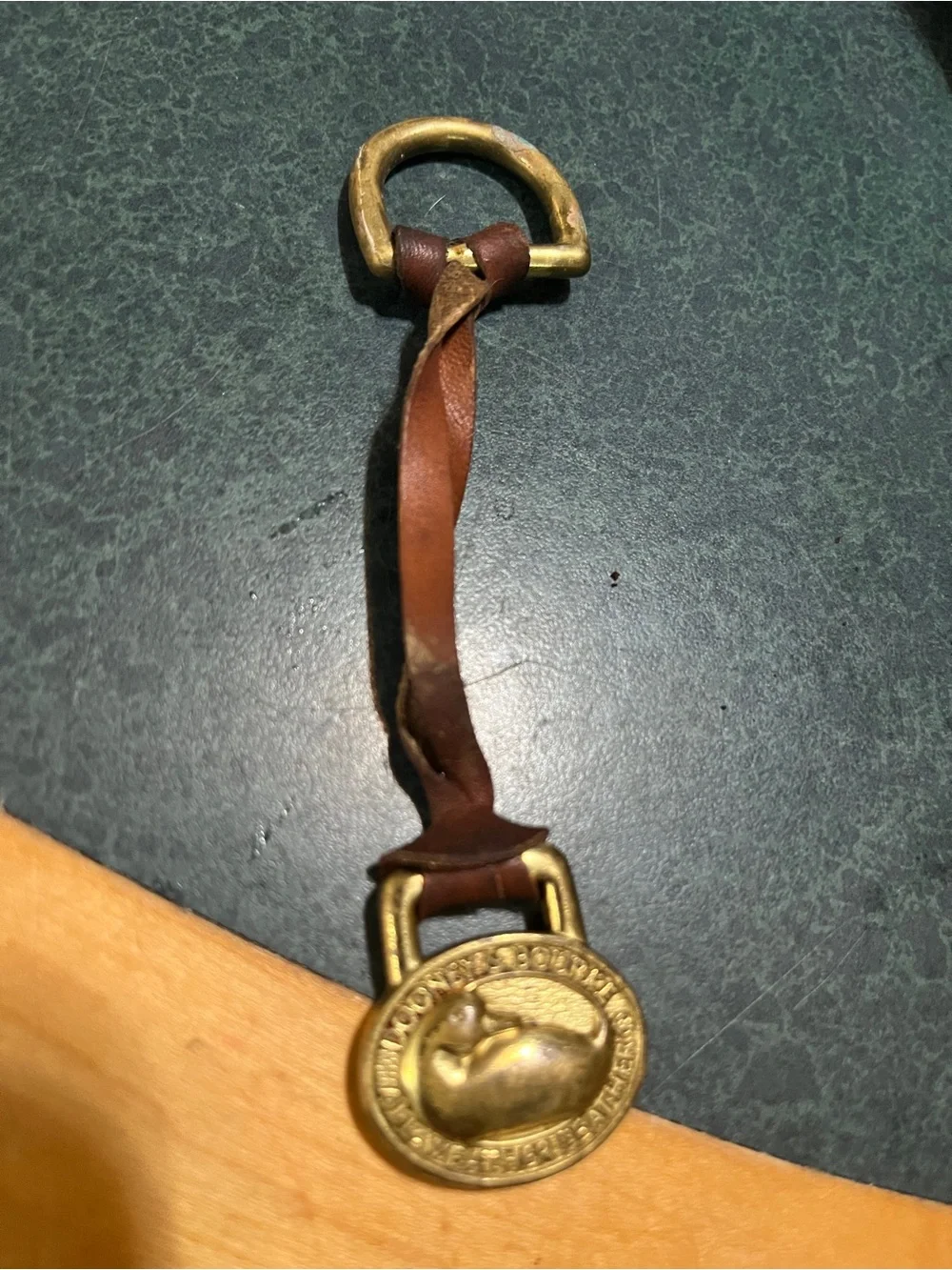 Dooney & Bourke Duck Accent key chain Tag - Brown